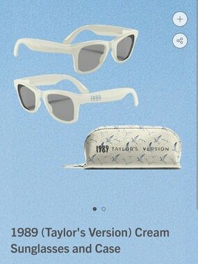NEW 1989 TAYLORS VERSION CREAM SUNGLASSES
